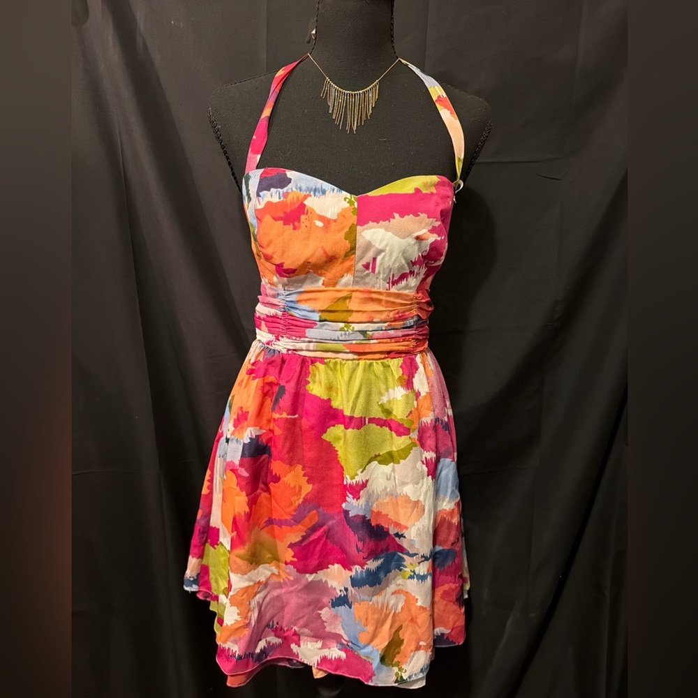 Guess Colorful Floral Mini Dress